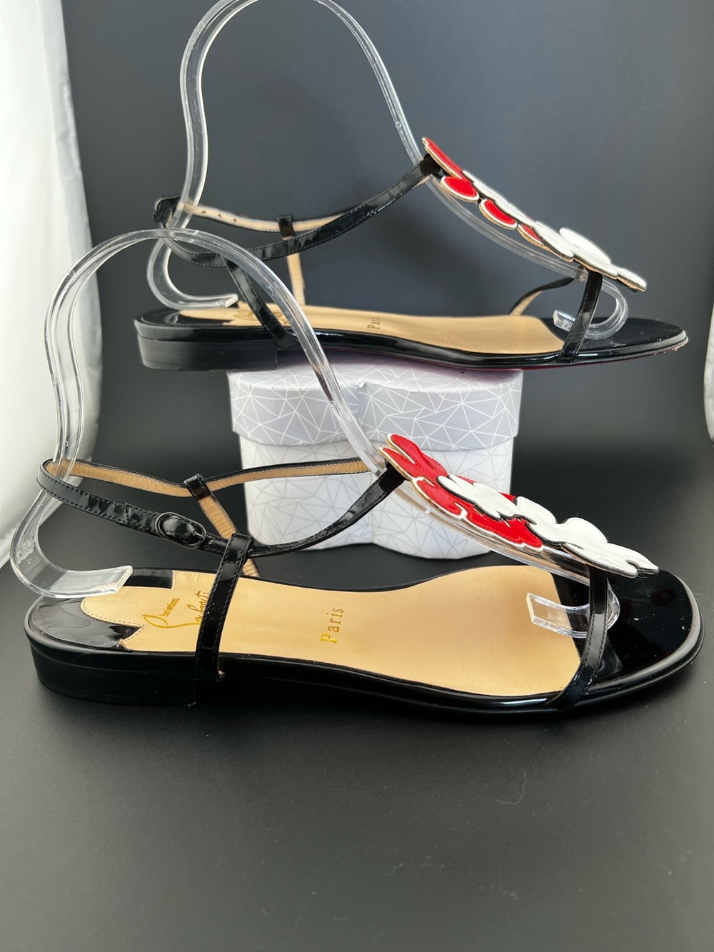 Christian Louboutin Cloudy Night Slingback Sandals - Picture 2 of 10